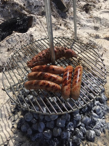 Bahamian BBQ on a deserted tropical island